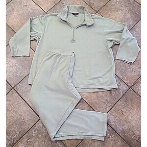 Tru Spec Mens Size 3X 1/4 Zip Layer II Mid-WT Grid Waffle Thermal Shirt & Pants
